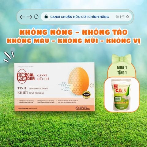  Canxi hữu cơ DDA - Cal Powder - dành người lớn và người cao tuổi - tinh khiết 99,9% 