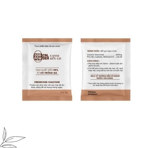  Canxi hữu cơ DDA - Cal Powder - dành người lớn và người cao tuổi - tinh khiết 99,9% 
