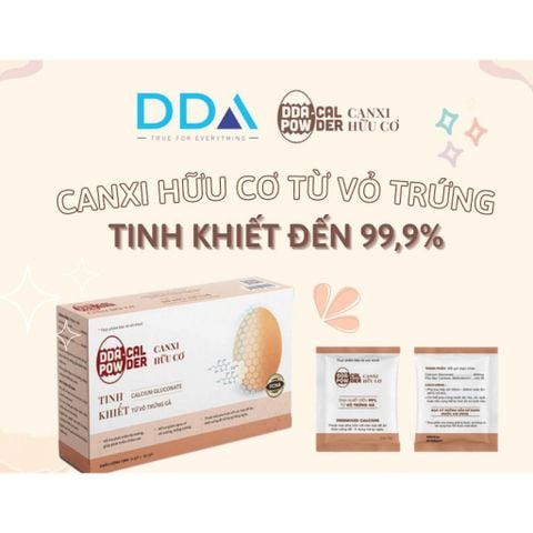  Canxi hữu cơ DDA - Cal Powder - Cho mẹ bầu và sau sinh - tinh khiết 99,9% không màu, không mùi 