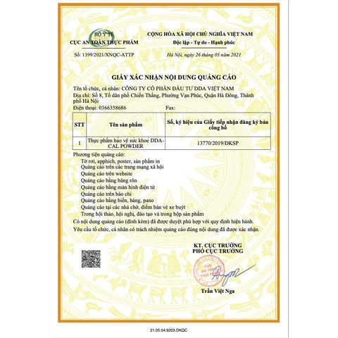  Canxi hữu cơ DDA - Cal Powder - Cho mẹ bầu và sau sinh - tinh khiết 99,9% không màu, không mùi 