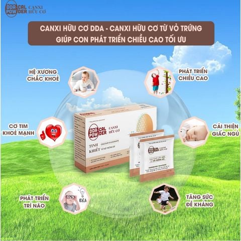  Canxi hữu cơ DDA - Cal Powder - dành người lớn và người cao tuổi - tinh khiết 99,9% 