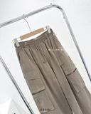  Quần kaki suông túi hộp 9107 