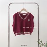  Áo gile len viền sọc 8071 