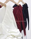  Áo len cổ tim bèo 2611 