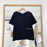  Áo thun trơn cổ tim 7915 