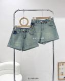  Quần short jean xắn gấu 3590 