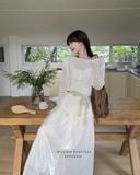  Set áo len lưới + váy voan 5576 