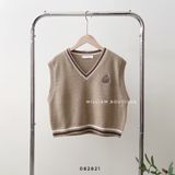  Áo gile len viền sọc 8071 