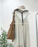  Set đầm 2 dây be 2846 