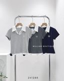  Áo thun phối cổ sơ mi 1800 