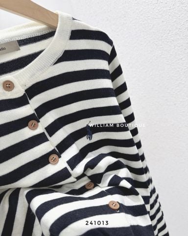  Áo cardigan len kẻ sọc 8851 
