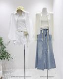  Váy jean loe rách lai 50067 