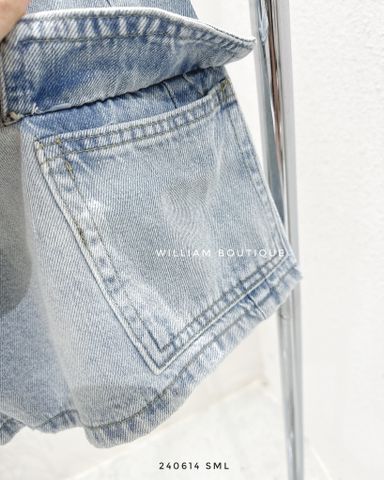  Quần short jean túi hộp 0003 