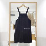  Đầm yếm kaki túi giữa 808 
