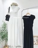  Đầm thun xòe nhún eo 750 
