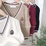  Áo gile len viền sọc 8071 