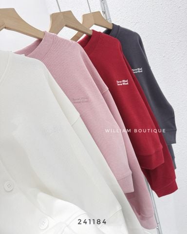  Áo khoác cardigan nỉ NEVERMIND 1365 