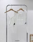  Set áo dây xoắn + cardigan 7002 
