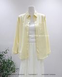  Áo sơ mi cotton gân thêu F 5549 