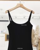  Đầm dây thun đen 200 