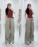  Quần kaki mềm rộng túi hông 9030 