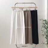  Váy thun suông xẻ sau 