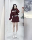  Set bộ áo + váy nỉ NEVER 6936 