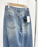  Quần jean ống rộng rách gối 89850 
