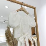  Áo SM trắng nơ lưng 1202 