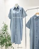  Đầm sm denim thêu ngựa 819 