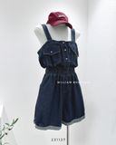  Jumsuit dây denim 3063 