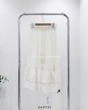 Váy đũi kem dây xỏ hạt 2437 