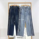  Quần jean suông sọc rách 5377 