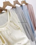  Set áo cardigan + áo dây phối ren 1097 