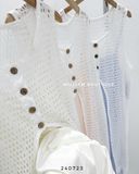  Set đầm voan suông + ren 1014 