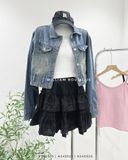 Áo khoác croptop denim 7450 