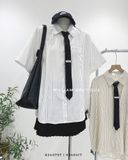  Áo sơ mi tay ngắn kẻ sọc 2663 