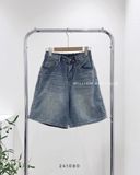  Quần short jean ngố lưng thun 6521 