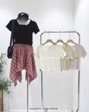  Áo len gân viền tua rua 3726 