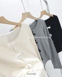  Áo tay dài phối đính nơ 989 