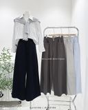  Quần jean suông trơn 8251 