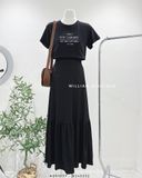  Váy vải dài đuôi cá 8265 