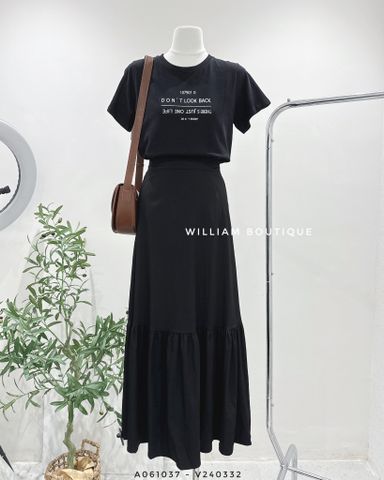  Váy vải dài đuôi cá 8265 