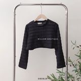 Áo TD crop thun gân 0940 