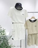  Set áo thun Lover + váy túi hộp 8839 