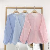  Cardigan len mỏng nút 1148 