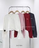  Áo khoác cardigan nỉ NEVERMIND 1365 