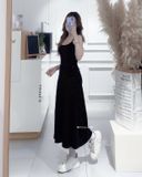  Đầm dây thun đen 200 