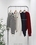  Áo khoác cardigan len tim 5162 