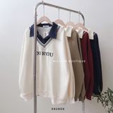  Áo hoodie cổ polo OURYOU 